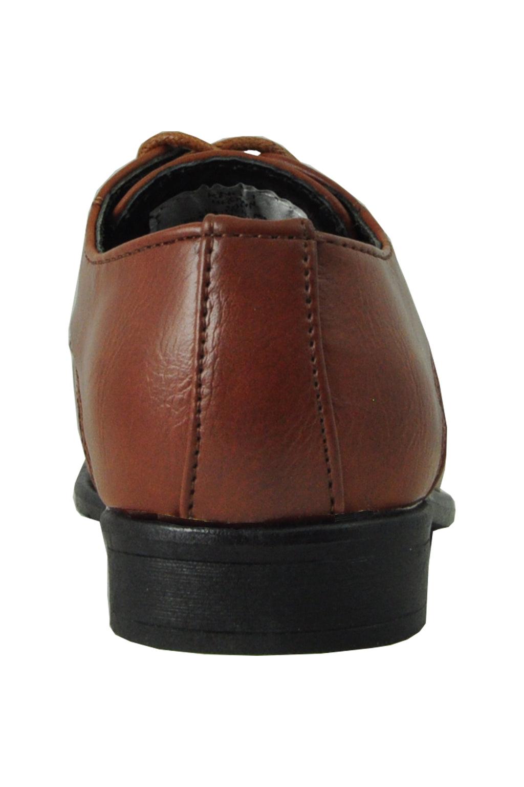 "King" Kids Brown Dress Shoes