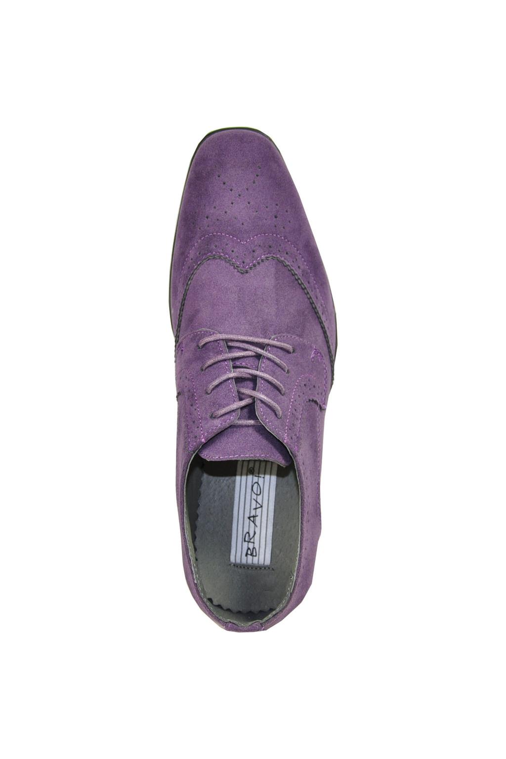 purple suede dress shoes Corrente Men's H Buckle Almond Toe Purple Premium Suede Leather Loafer