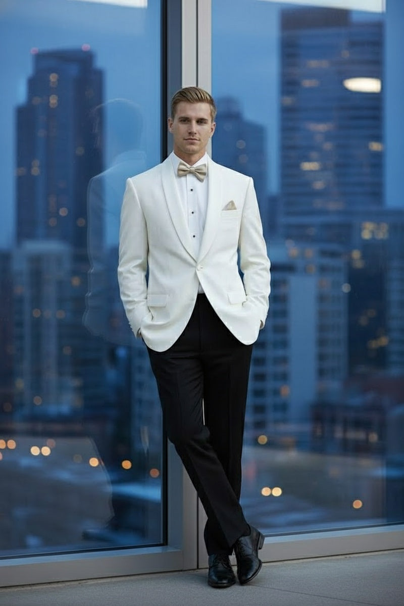 "Brentwood" Ivory Dinner Jacket (Separates)