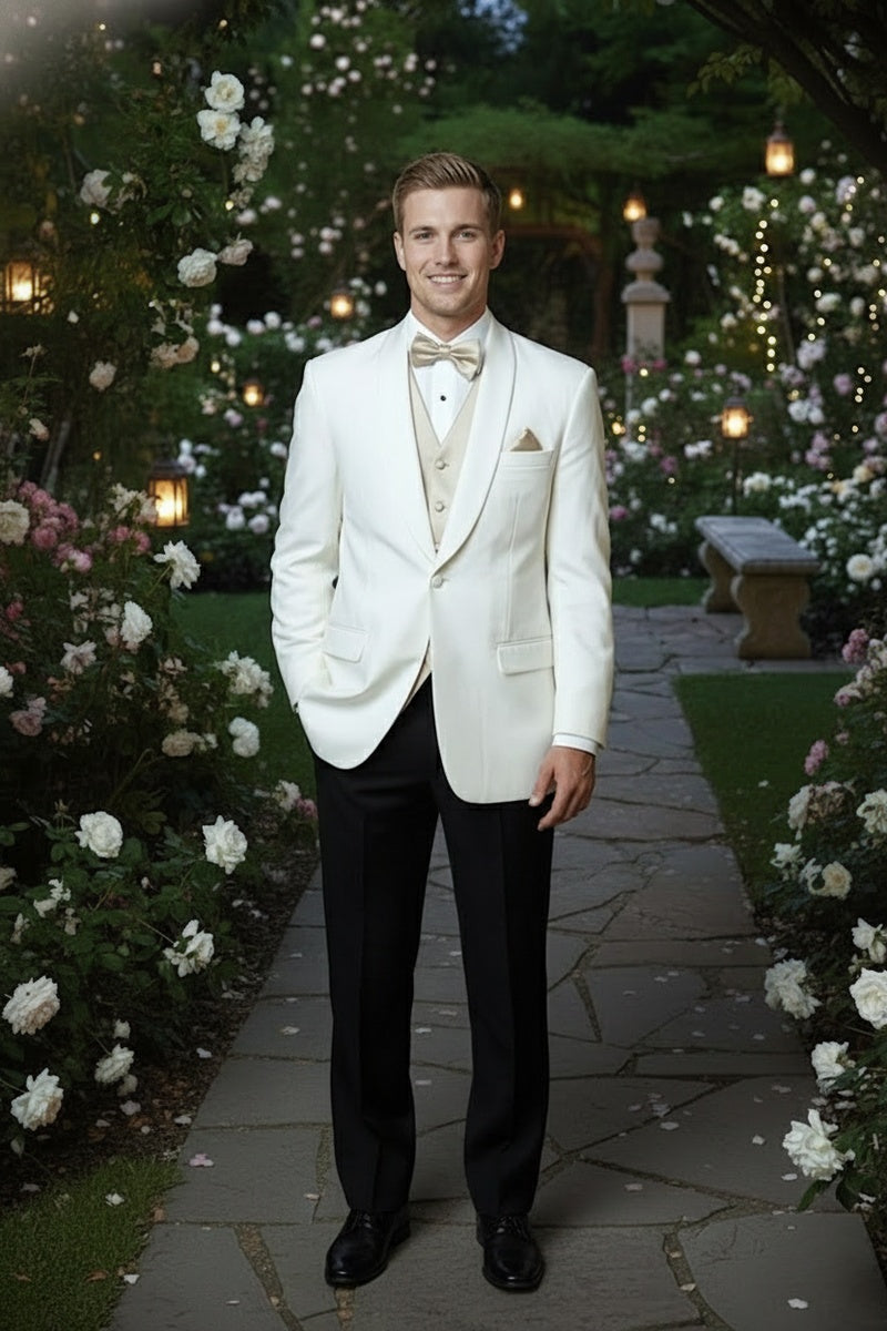 "Brentwood" Ivory Dinner Jacket (Separates)