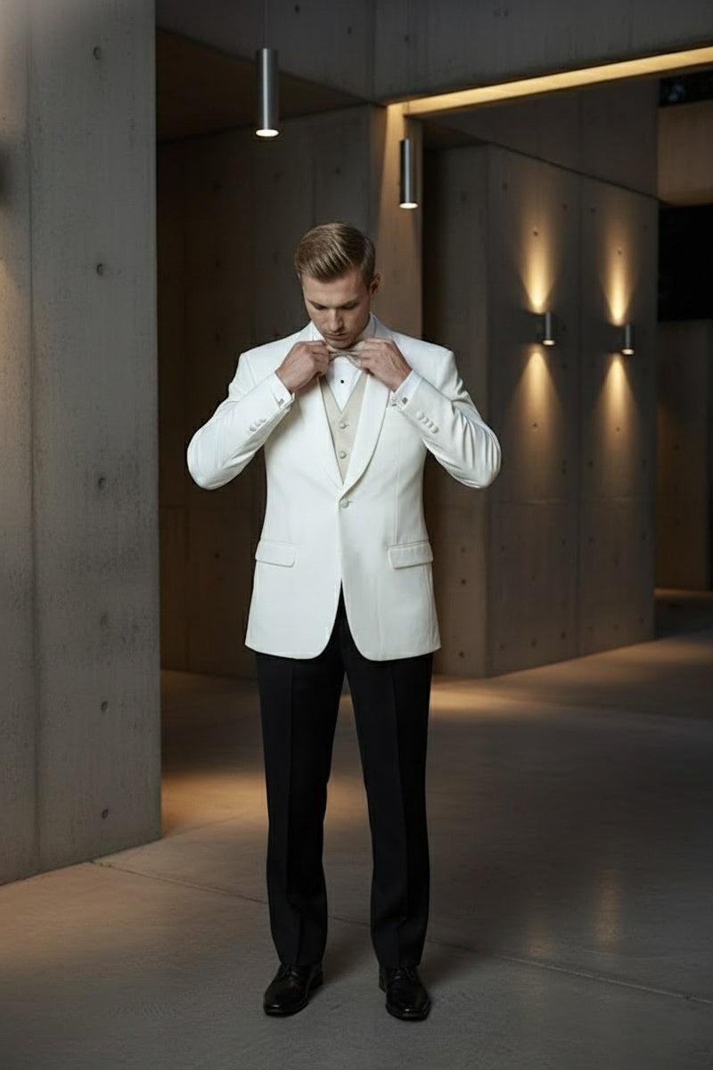 "Brentwood" Ivory Dinner Jacket (Separates)