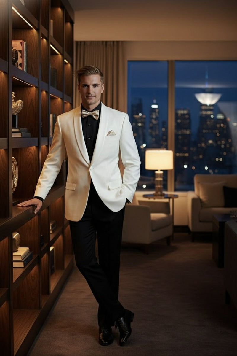 "Brentwood" Ivory Dinner Jacket (Separates)