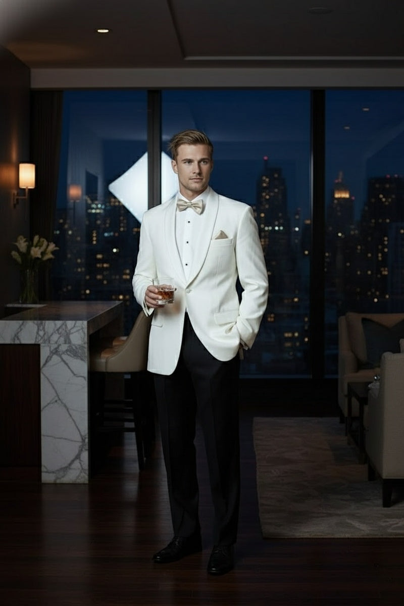 "Brentwood" Ivory Dinner Jacket (Separates)
