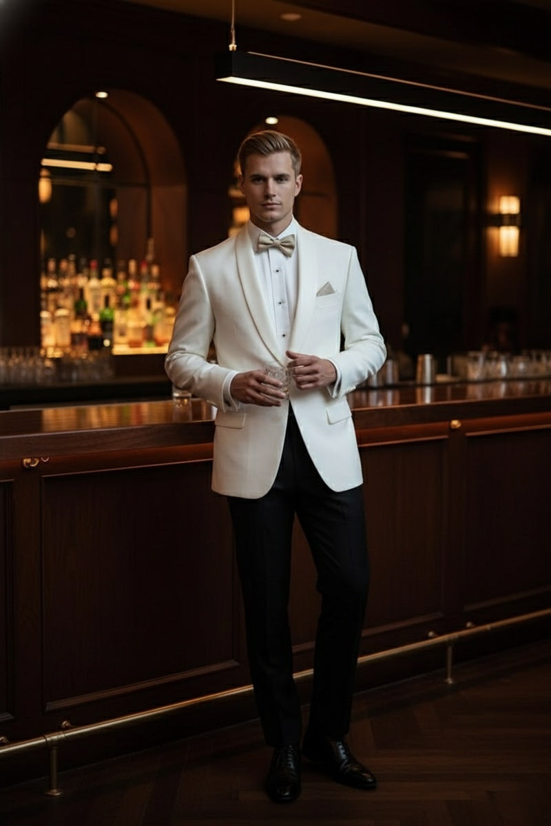 "Brentwood" Ivory Dinner Jacket (Separates)