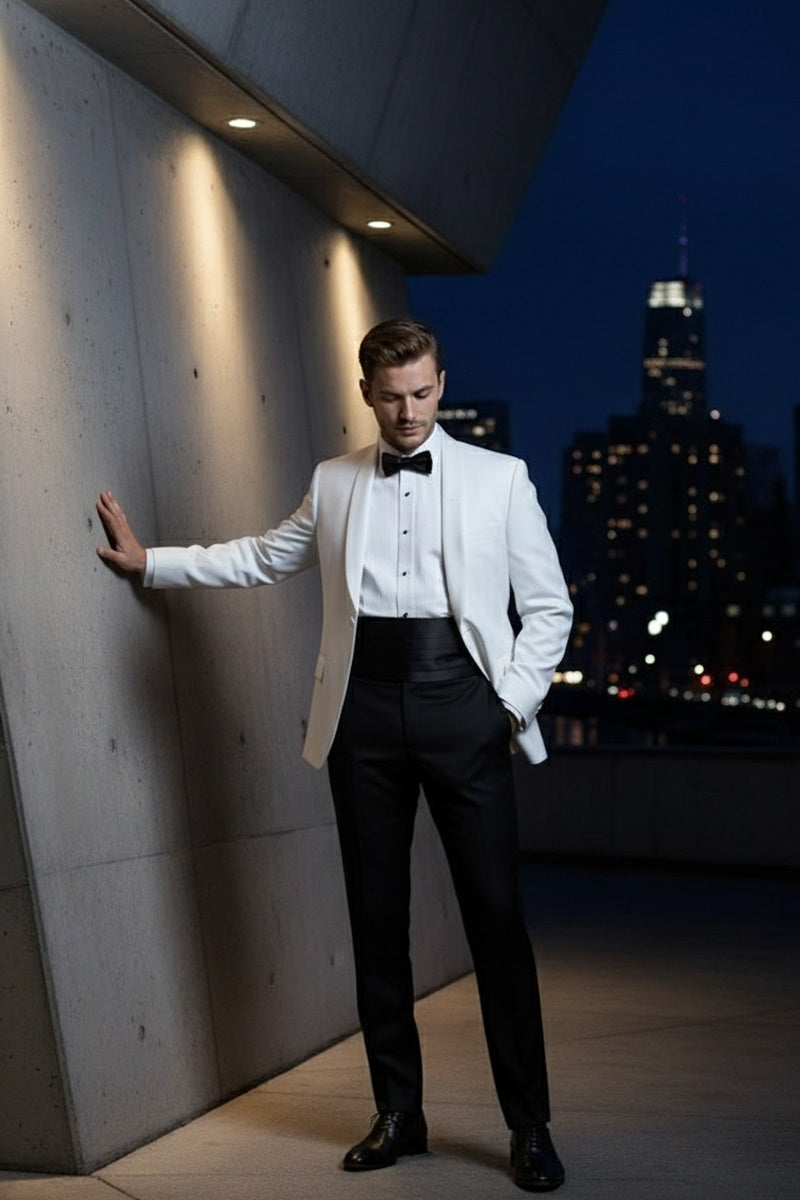 "Brentwood" White Dinner Jacket (Separates)