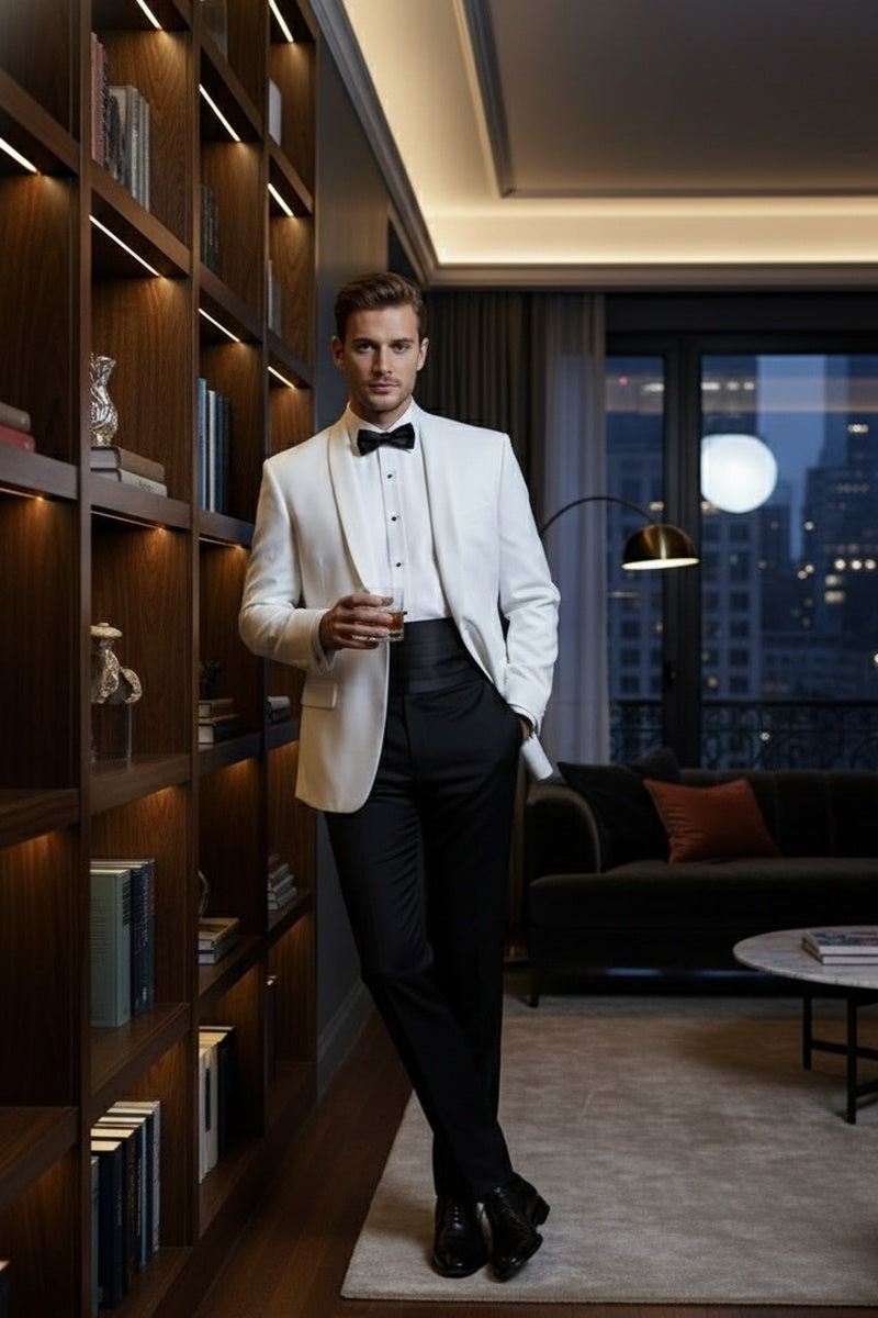 "Brentwood" White Dinner Jacket (Separates)