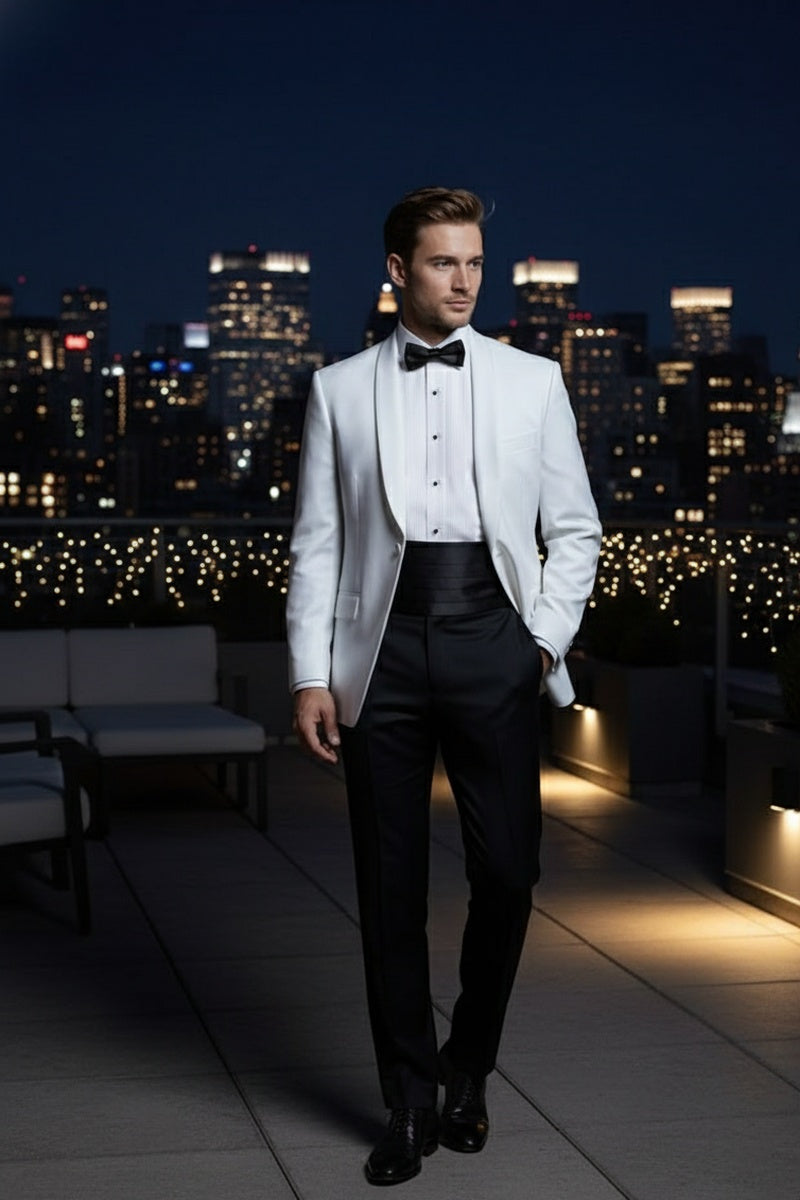 "Brentwood" White Dinner Jacket (Separates)