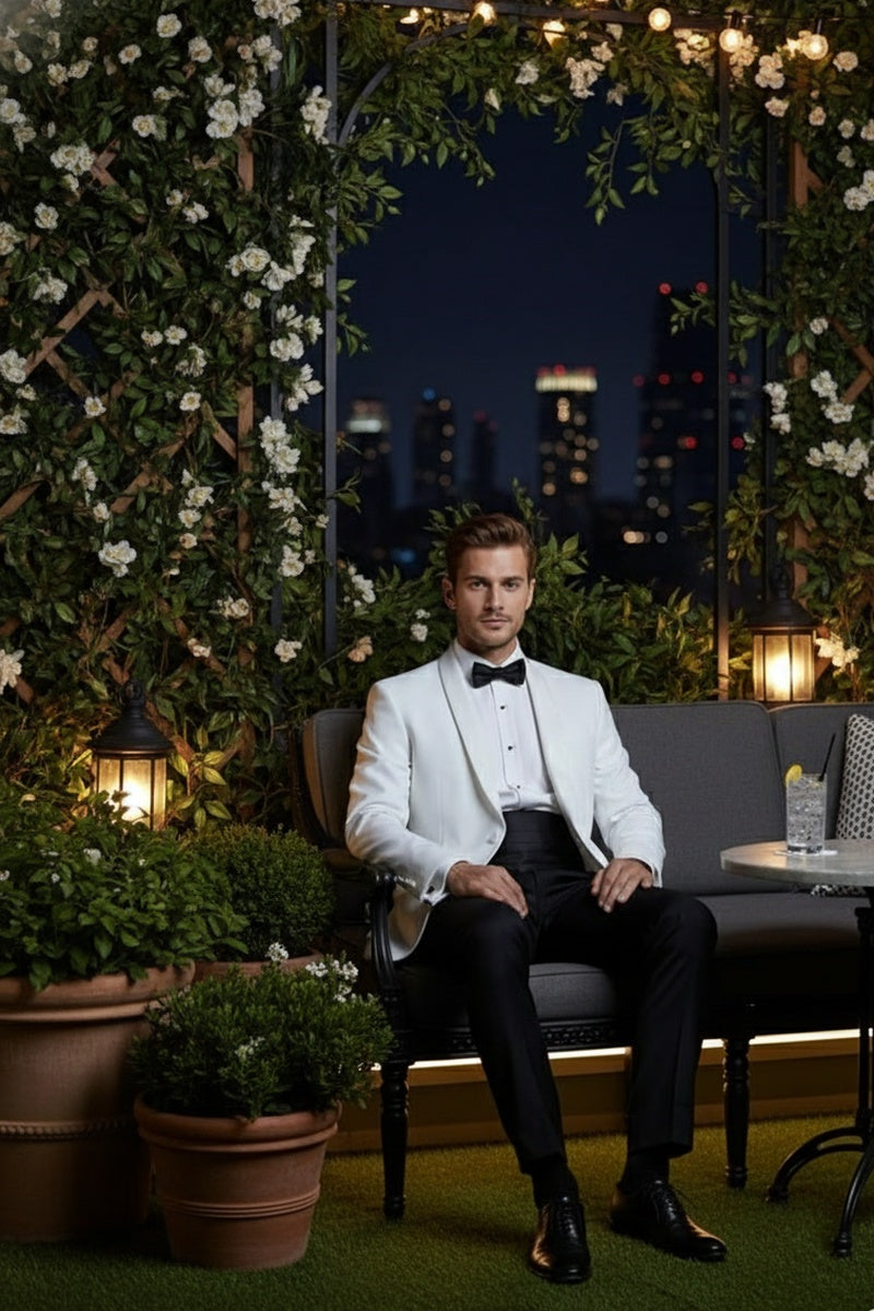 "Brentwood" White Dinner Jacket (Separates)