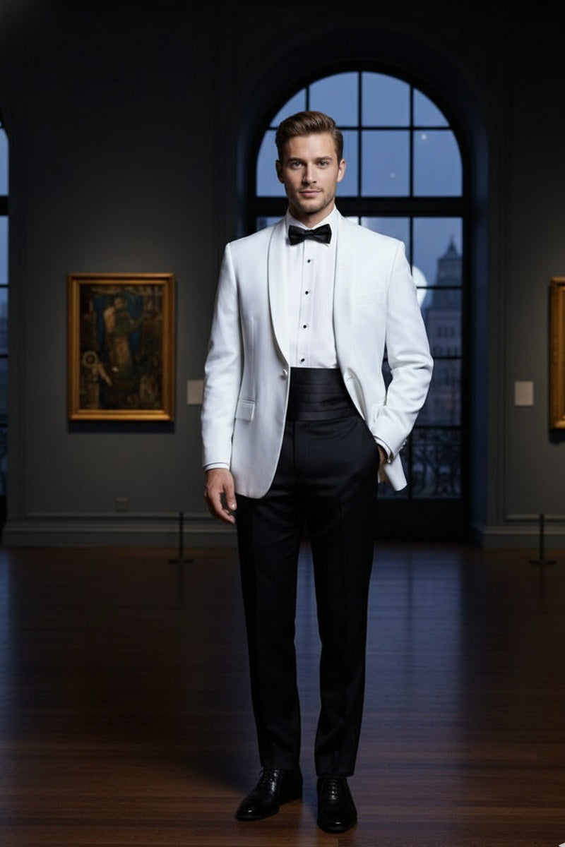 "Brentwood" White Dinner Jacket (Separates)