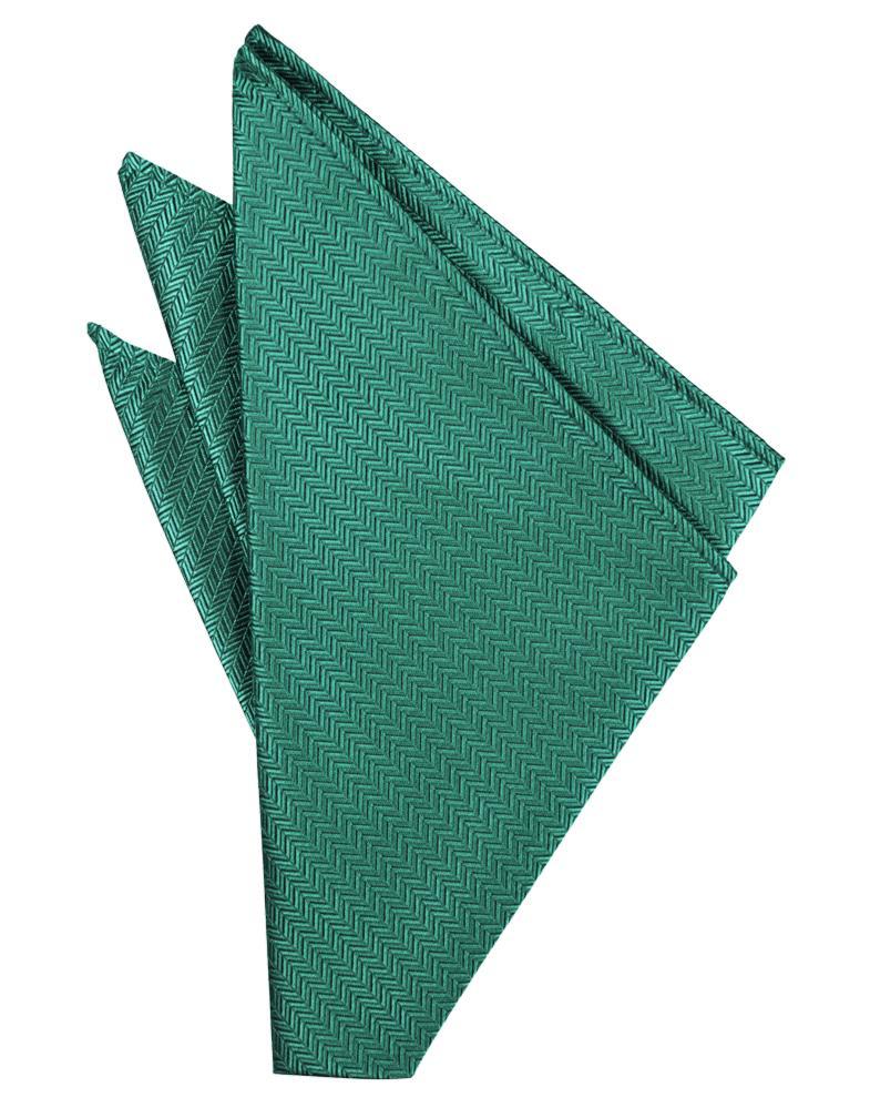 Aqua Herringbone Pocket Square – PolishedThreads.com