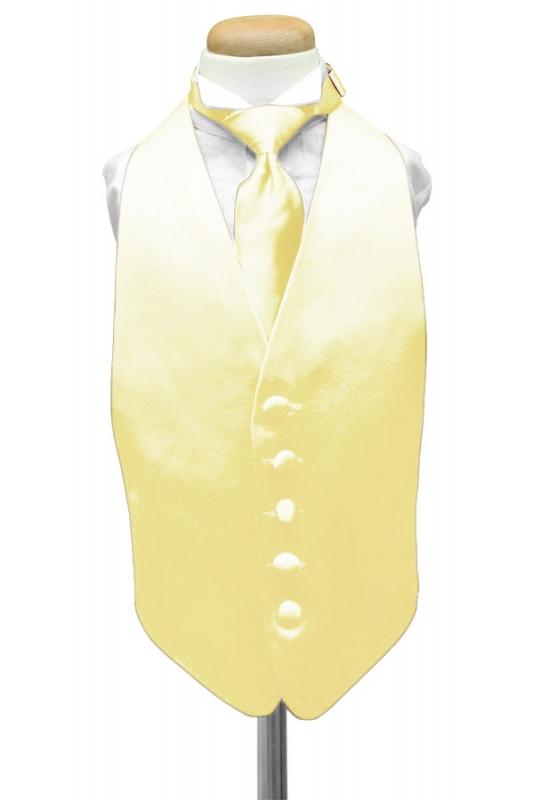 Cardi Canary Luxury Satin Kids Tuxedo Vest