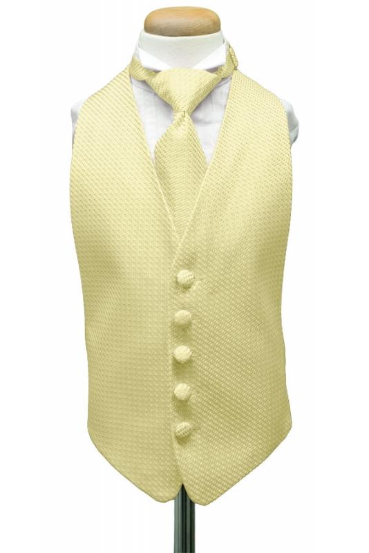 Cardi Harvest Maize Venetian Kids Tuxedo Vest
