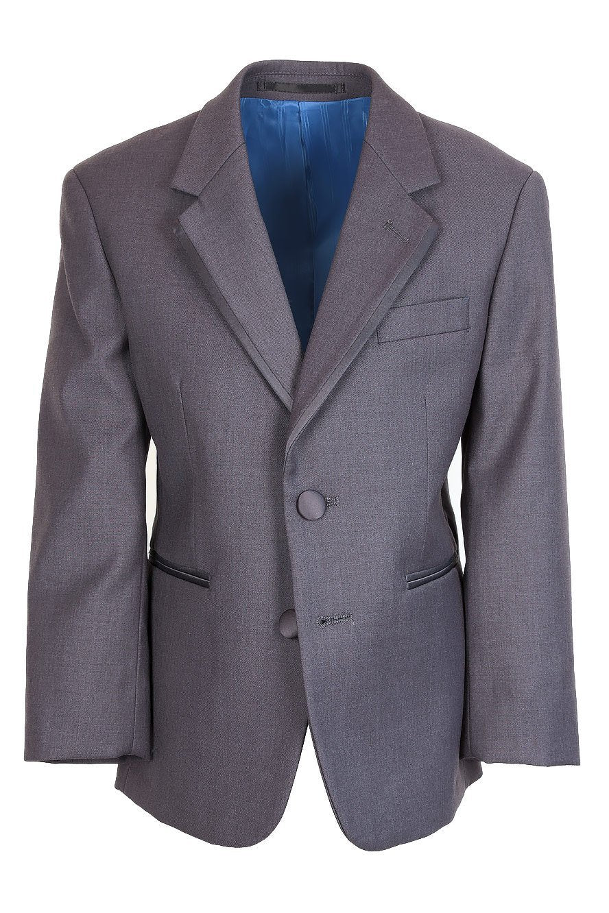 Cardi "Infinity" Kids Steel Grey Tuxedo Jacket (Separates)