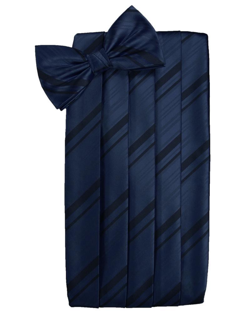 Cardi Midnight Kids Striped Satin Cummerbund