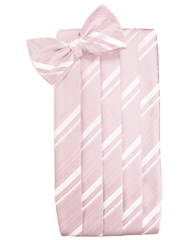Cardi Pink Kids Striped Satin Cummerbund