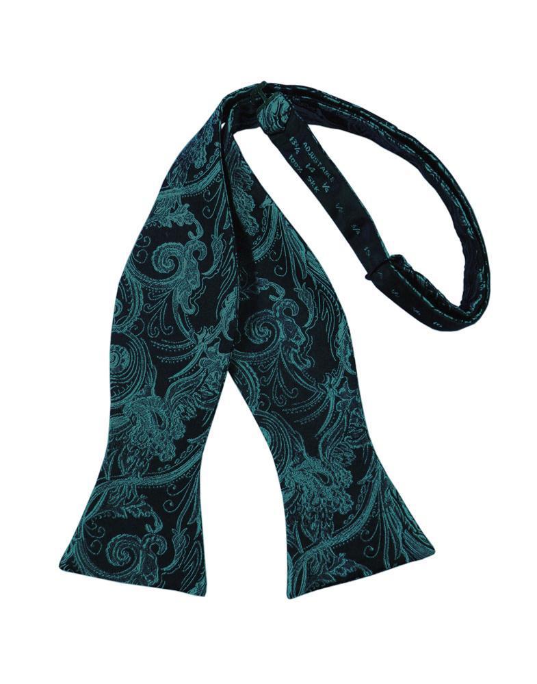 Cardi Self Tie Jade Tapestry Bow Tie