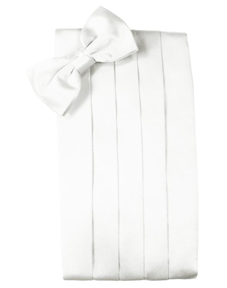 Cardi White Luxury Kids Satin Cummerbund