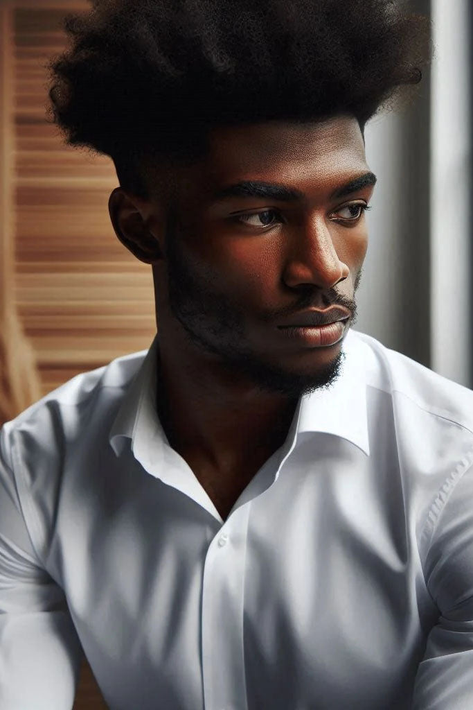 "Cloud Cloth" Charcoal Laydown Dress Shirt