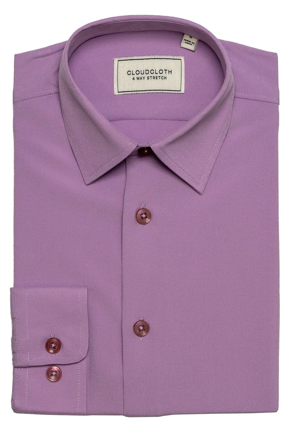 "Cloud Cloth" Lavender Laydown Dress Shirt