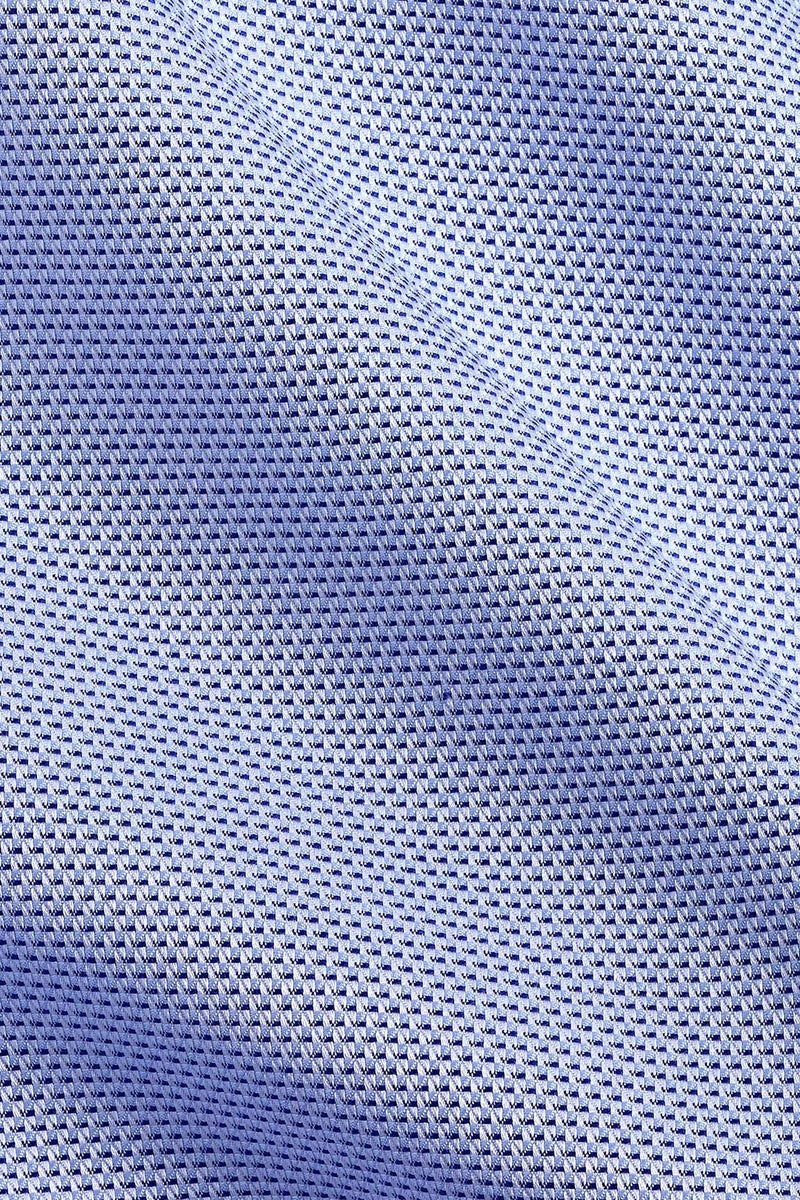 Micro Dobby Blue Dress Shirt