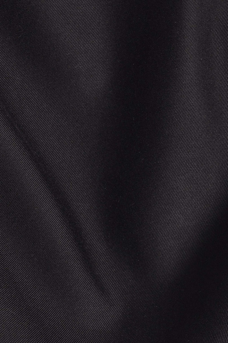 Superfine Twill Black Dress Shirt
