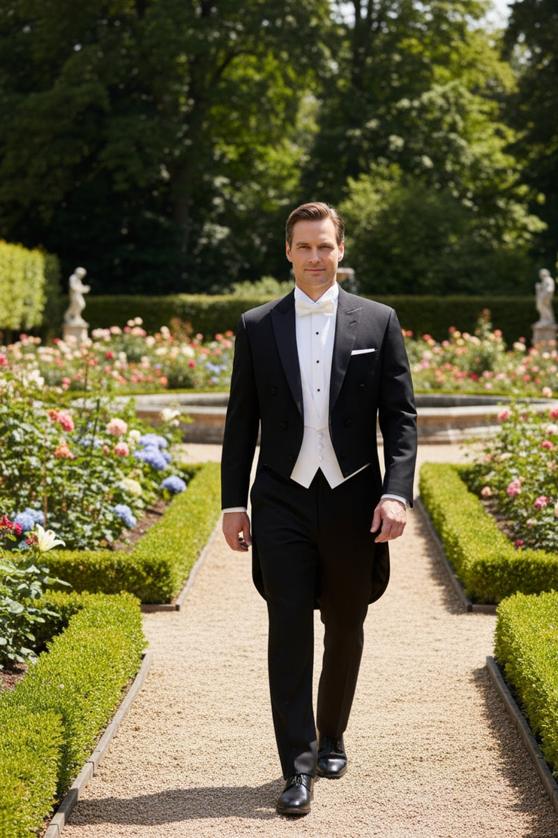 "Edward" Black Tailcoat Jacket (Separates)