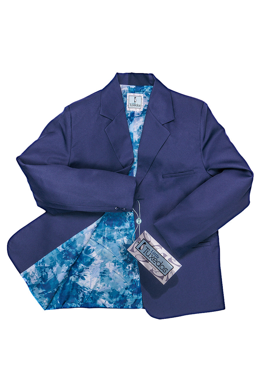 Little Tuxedos "Mason" Kids Indigo Suit (5-Piece Set)