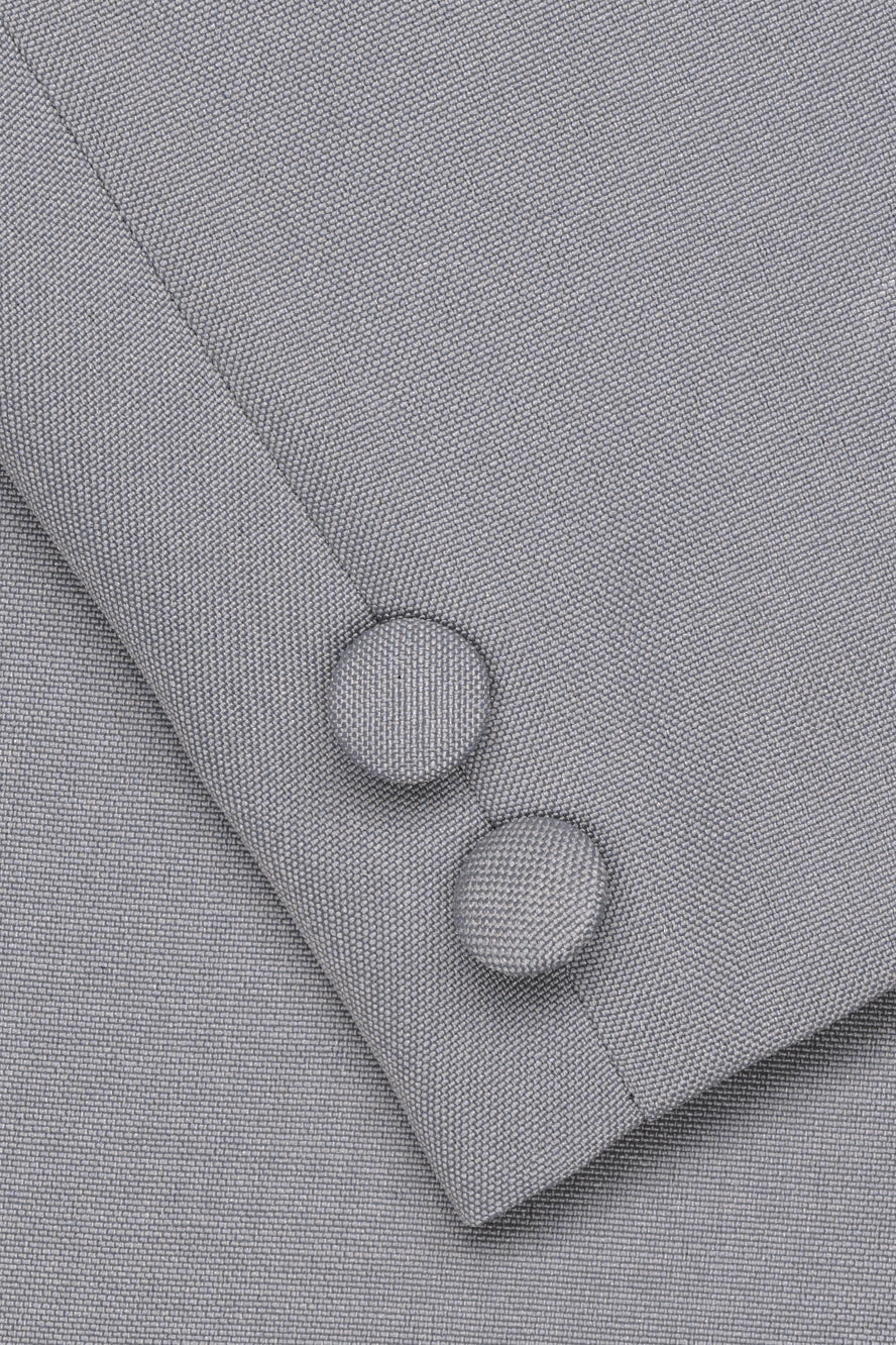 Little Tuxedos "Mason" Kids Light Grey Suit (5-Piece Set)