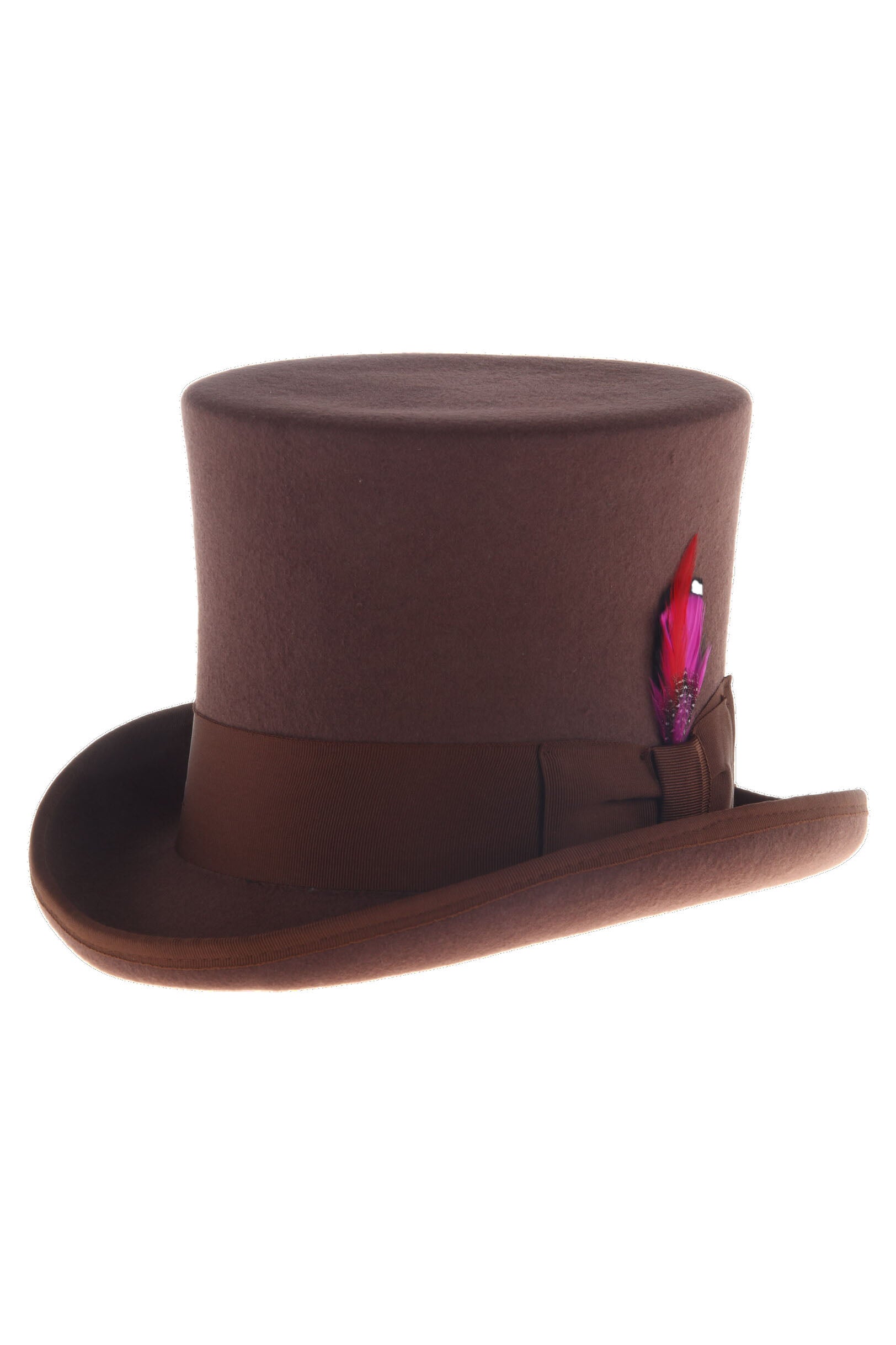 Brown Premium Wool Top Hat