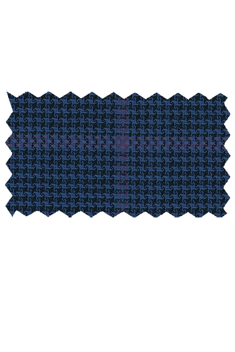 Enzo Tovare Blue Check Windowpane Sports Jacket