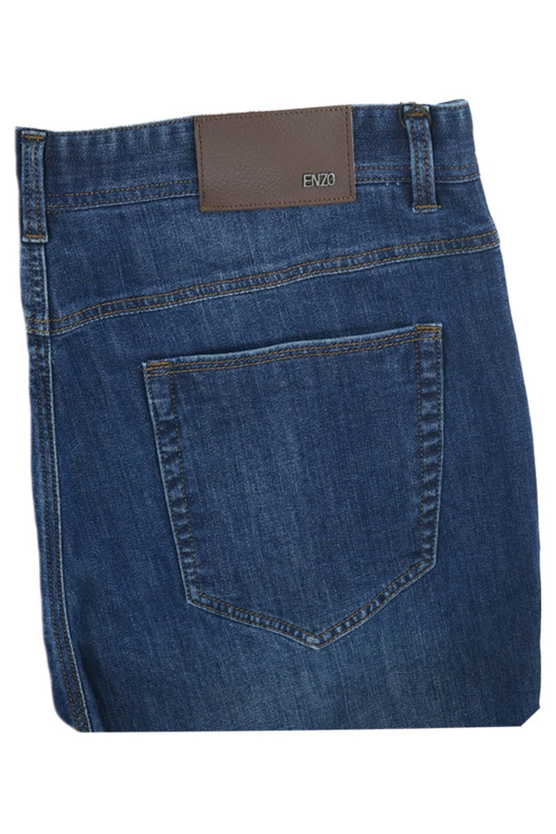 "Alpha" Medium Blue Denim Jeans