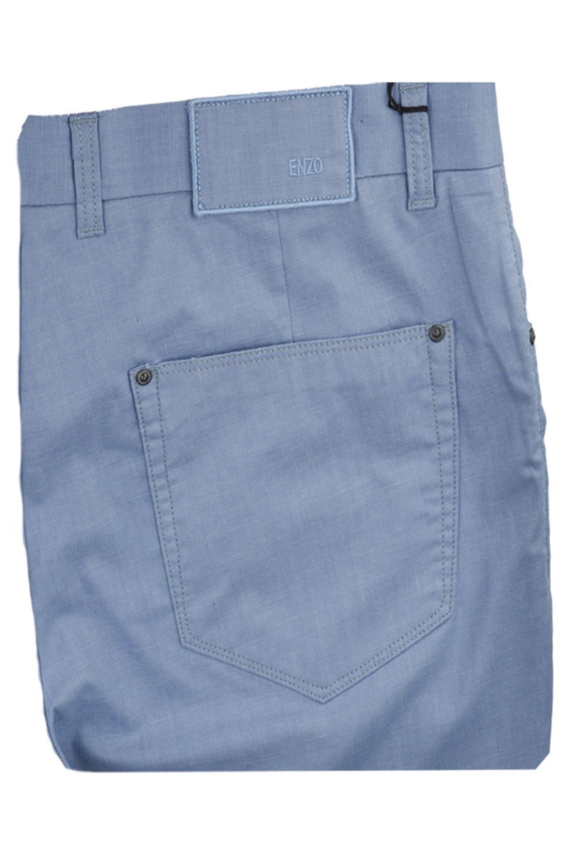 "Berlin" Light Blue Sharkskin Jeans