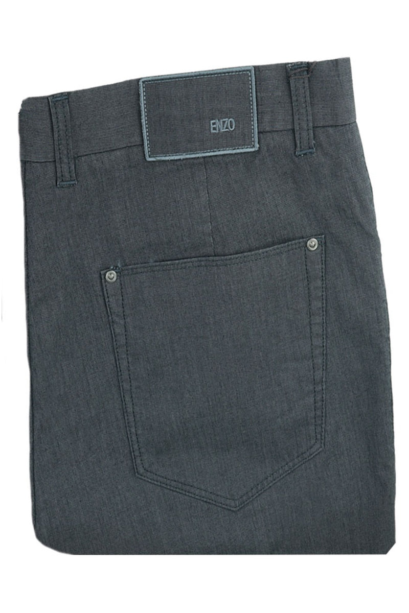 "Berlin" Black Microcheck Jeans