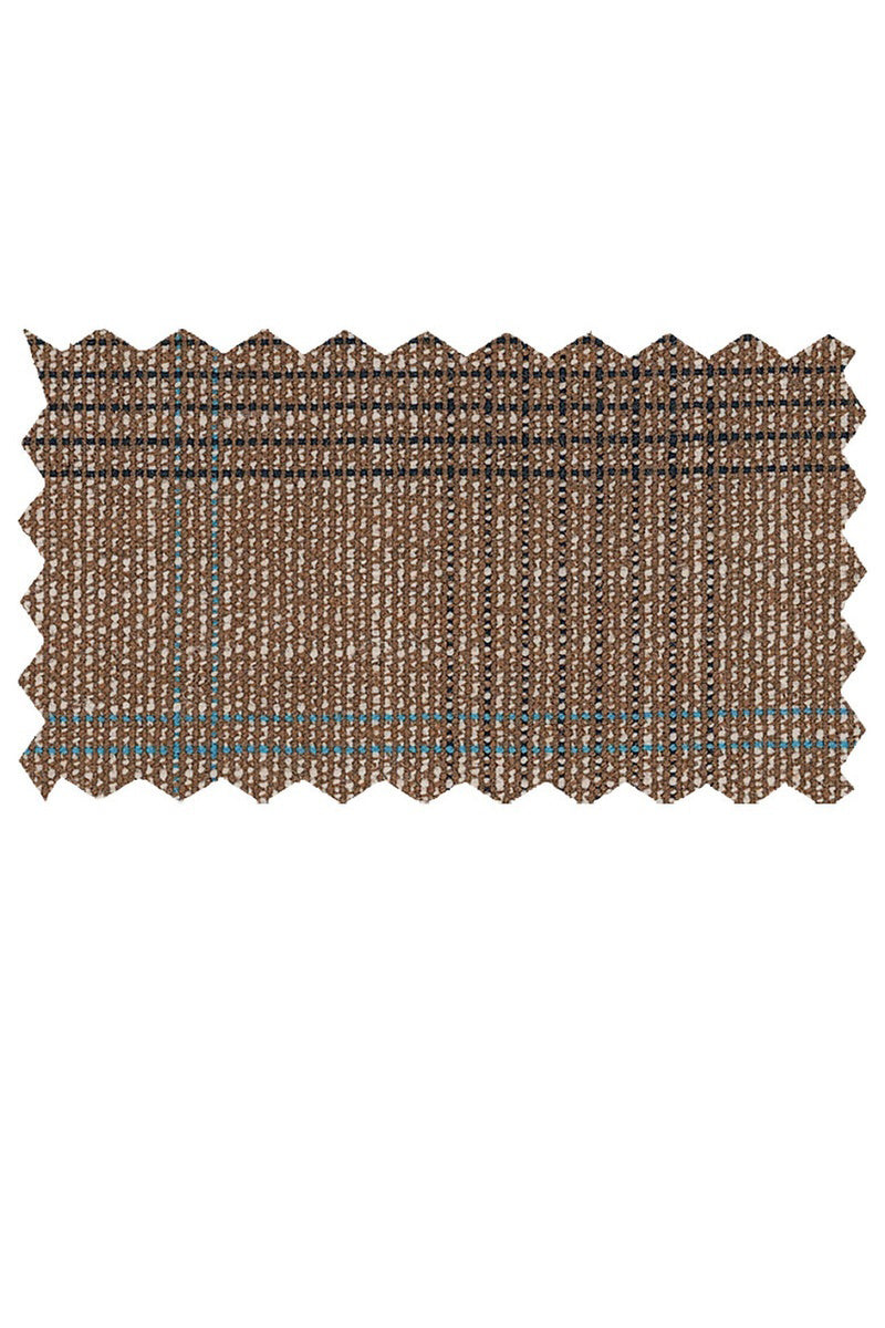 Giorgio Fiorelli Light Brown Windowpane Suit (2-Piece Set)