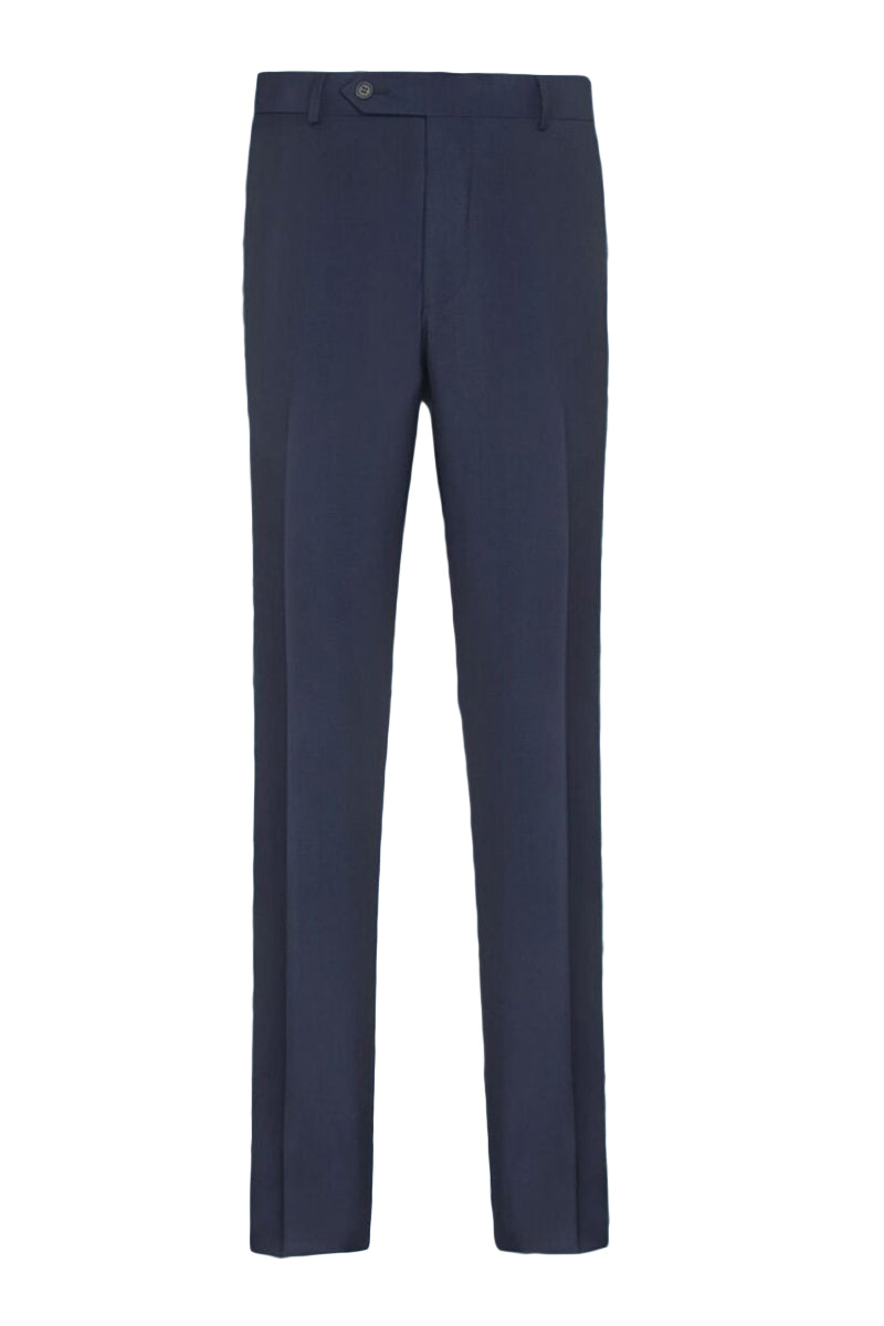 "Ashton" Navy Super 140s Wool Suit Pants