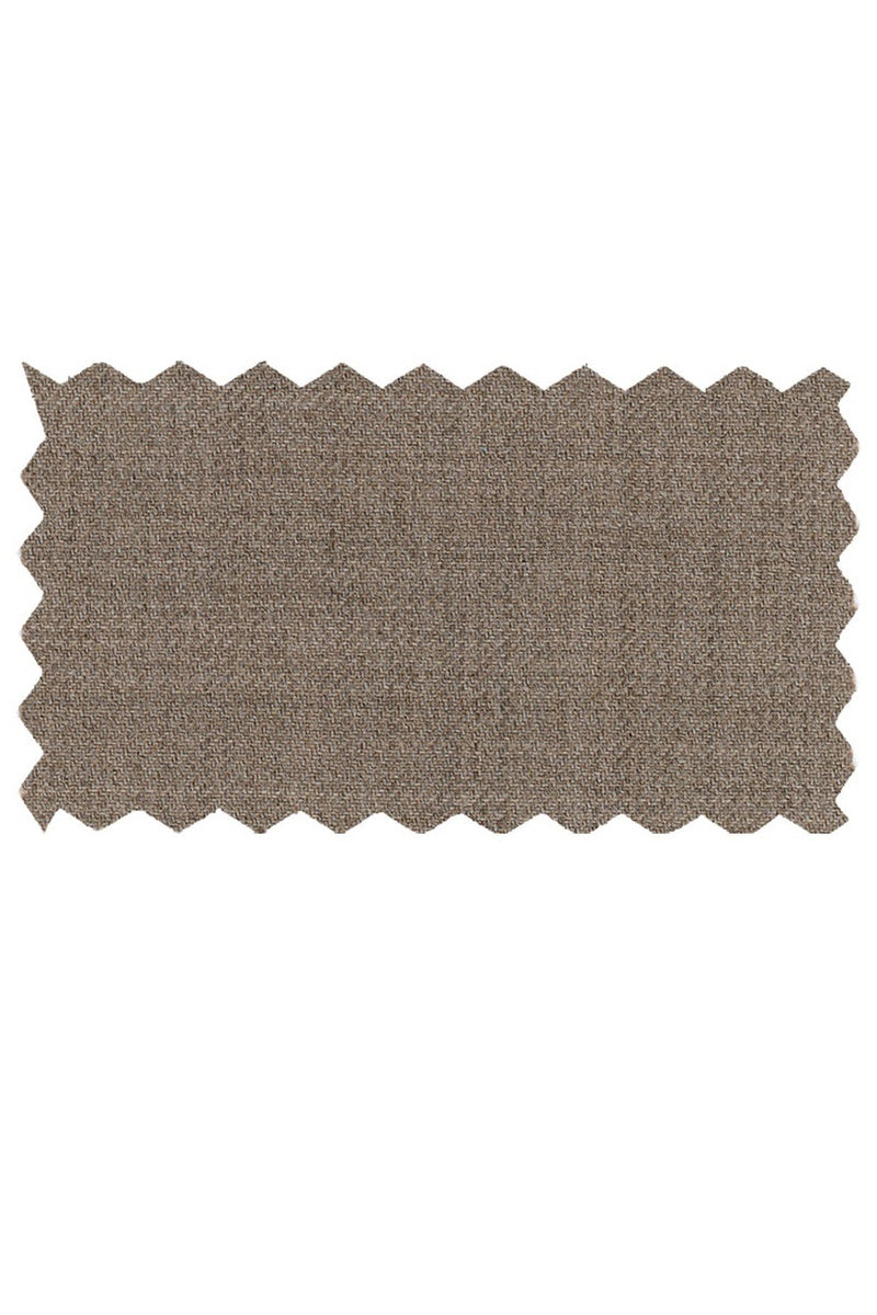 "Ashton" Oatmeal Taupe Super 140s Wool Suit Pants