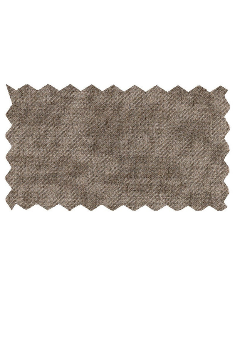 Mantoni Solid Oatmeal Taupe Suit (2-Piece Set)