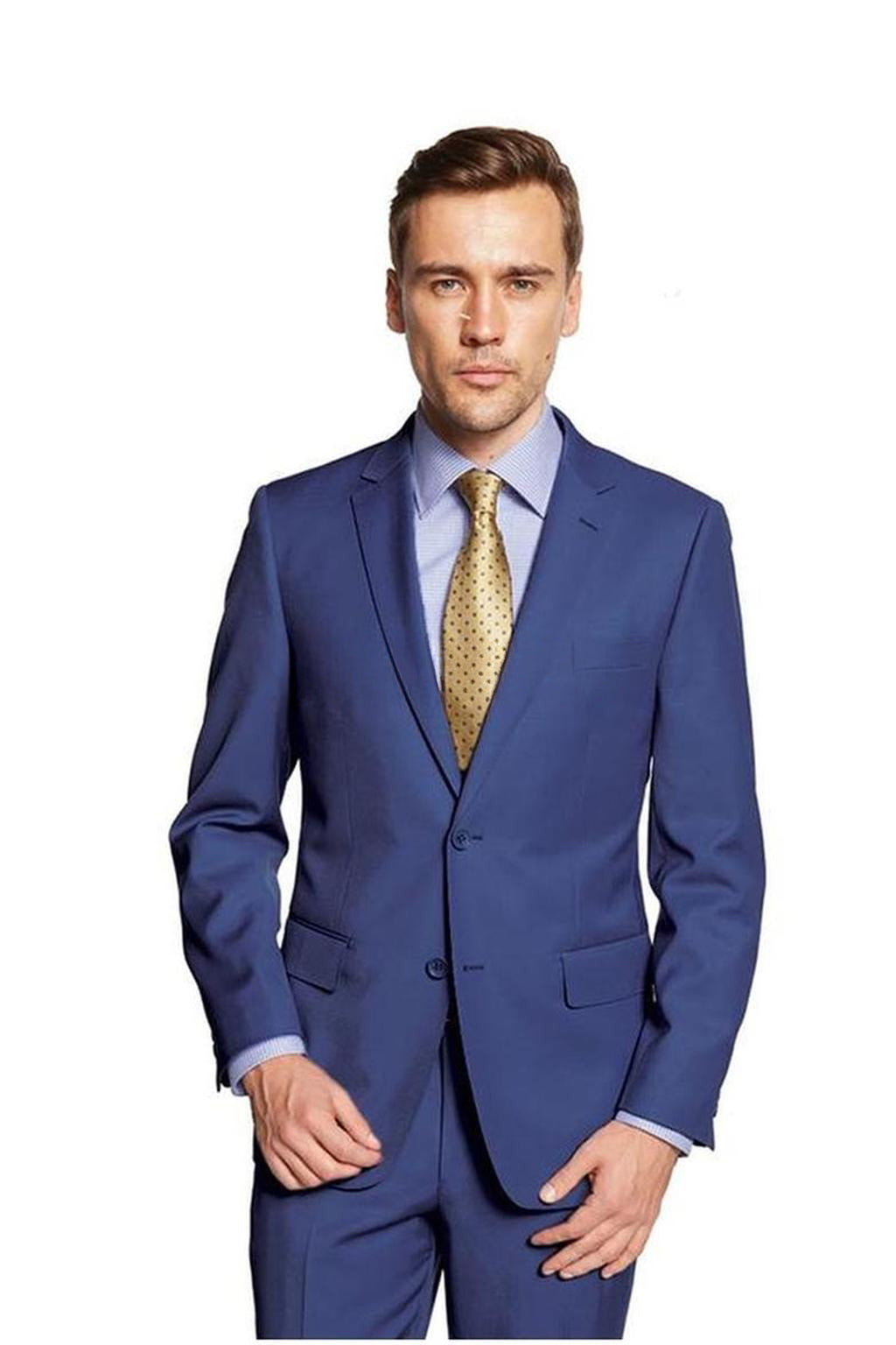 Mantoni Light Blue Sharkskin Suit (2-Piece Set) – PolishedThreads.com