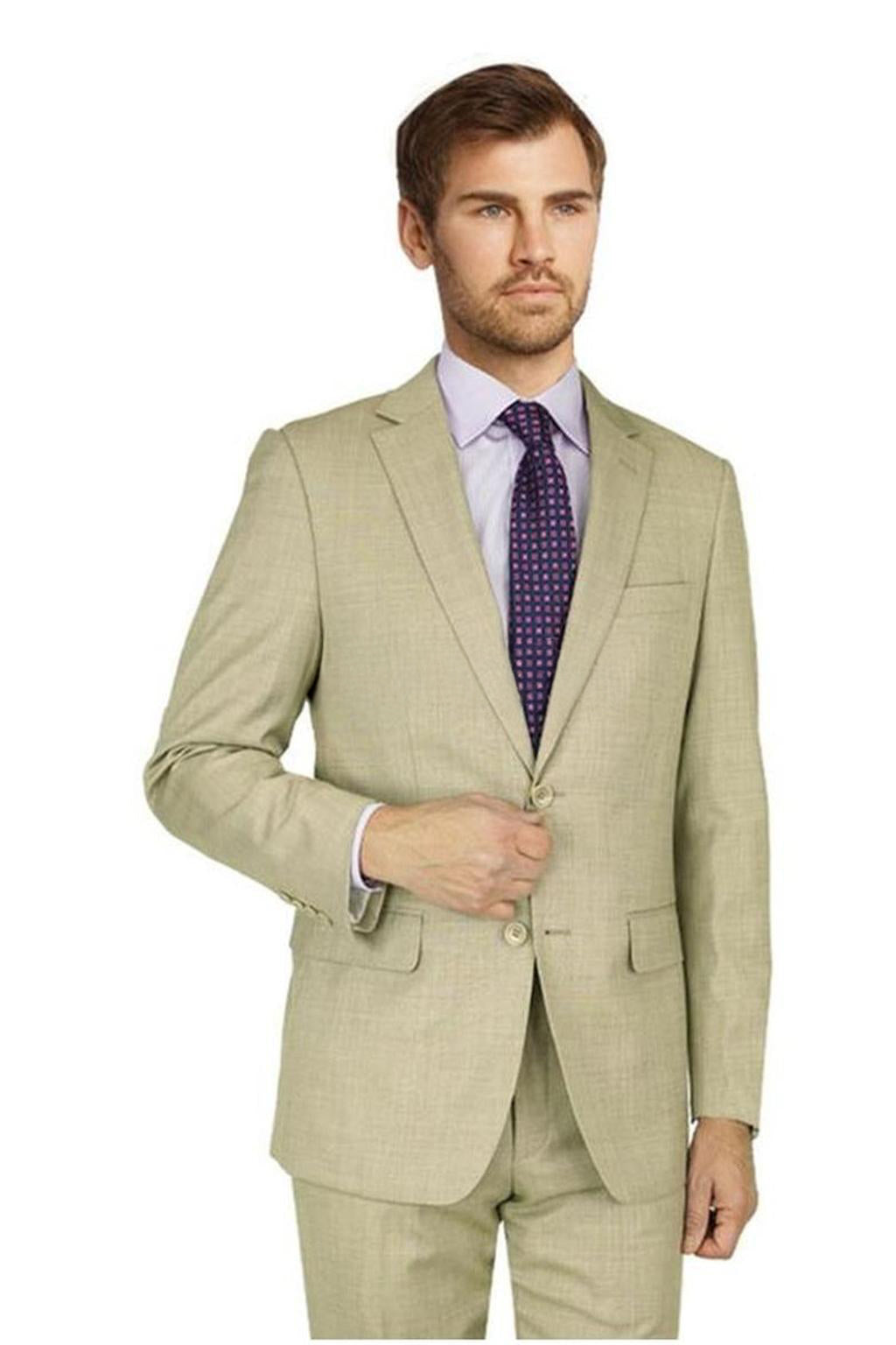 Mantoni Tan Sharkskin Suit (2-Piece Set) – PolishedThreads.com