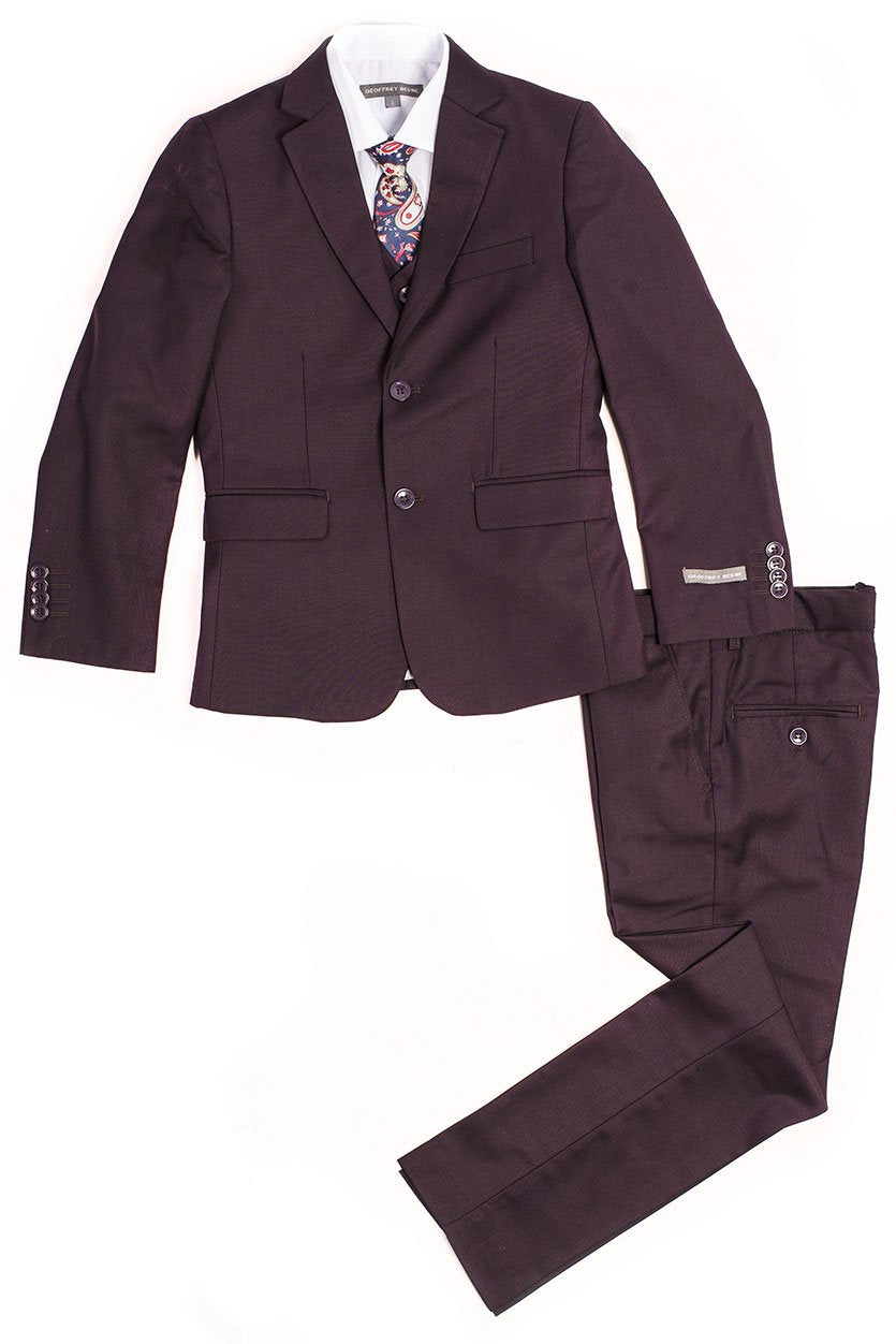 Geoffrey Beene "Austin" Kids Burgundy 5-Piece Suit (Geoffrey Beene / AXNY)