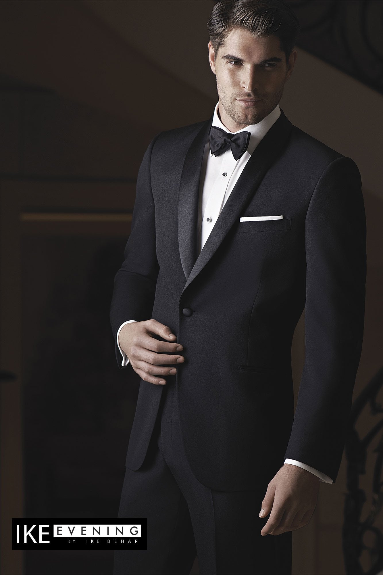 Ike Behar "Braydon" Black Tuxedo Jacket (Separates)