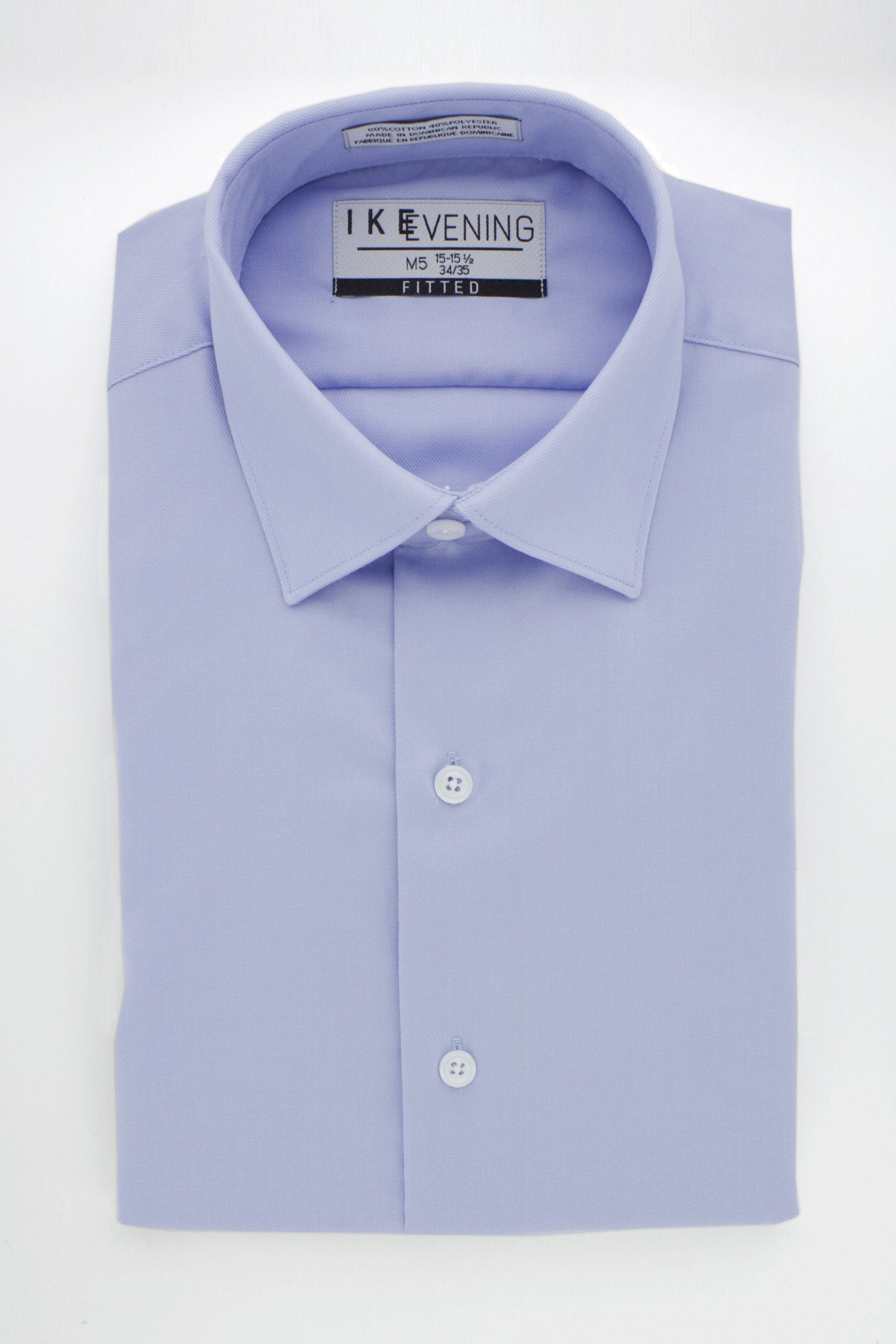 15 30 31 dress shirt Evening Twill Light Blue Laydown Tuxedo Shirt