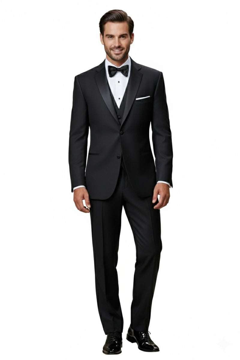 "Kingston" Black Tuxedo Jacket (Separates)