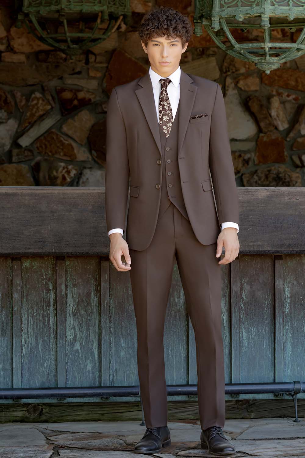 Metro" Chocolate Suit Jacket (Separates)  PolishedThreads.com