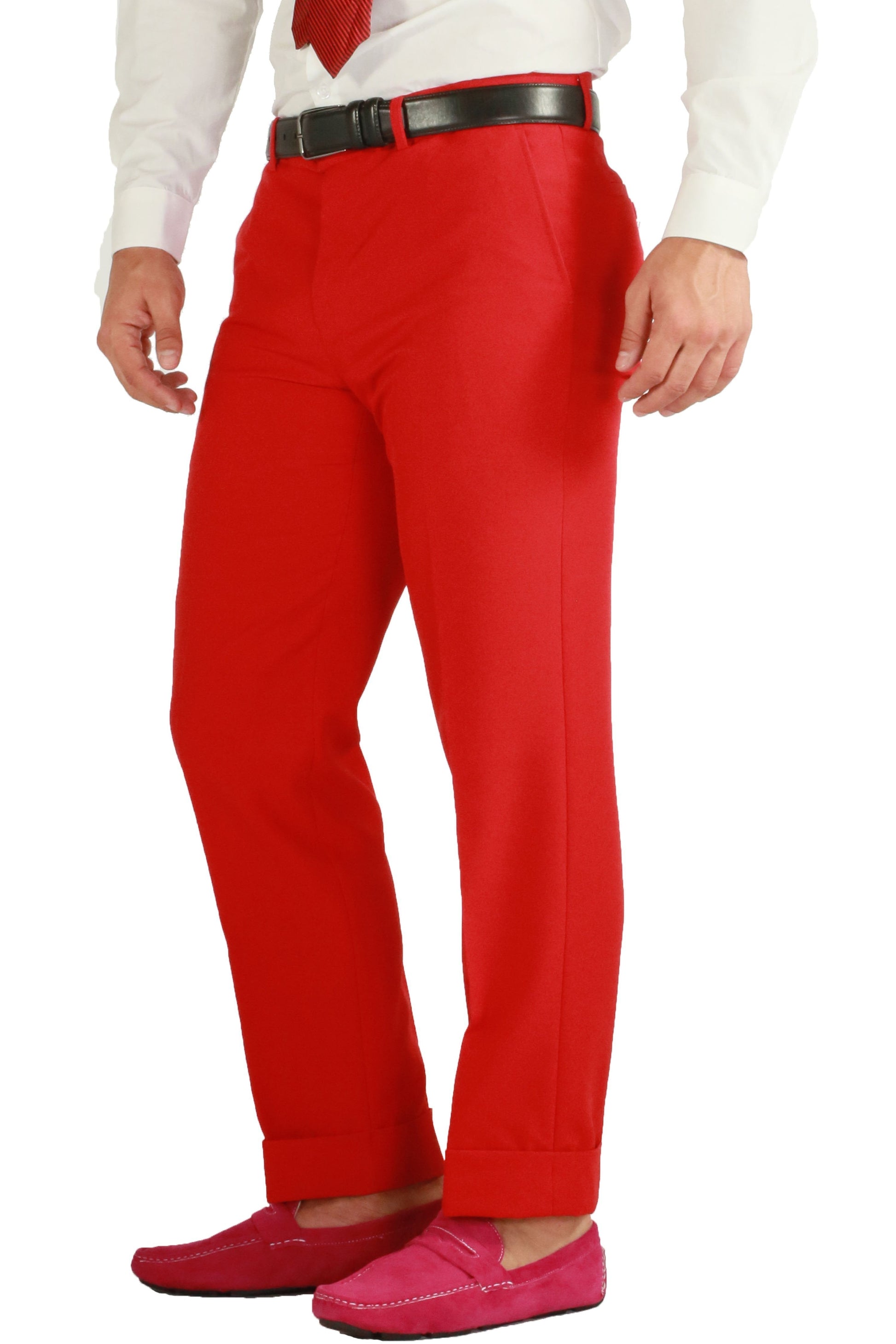 Paul Lorenzo 1969 Paul Lorenzo 1969 Red Solid Slim Fit Suit