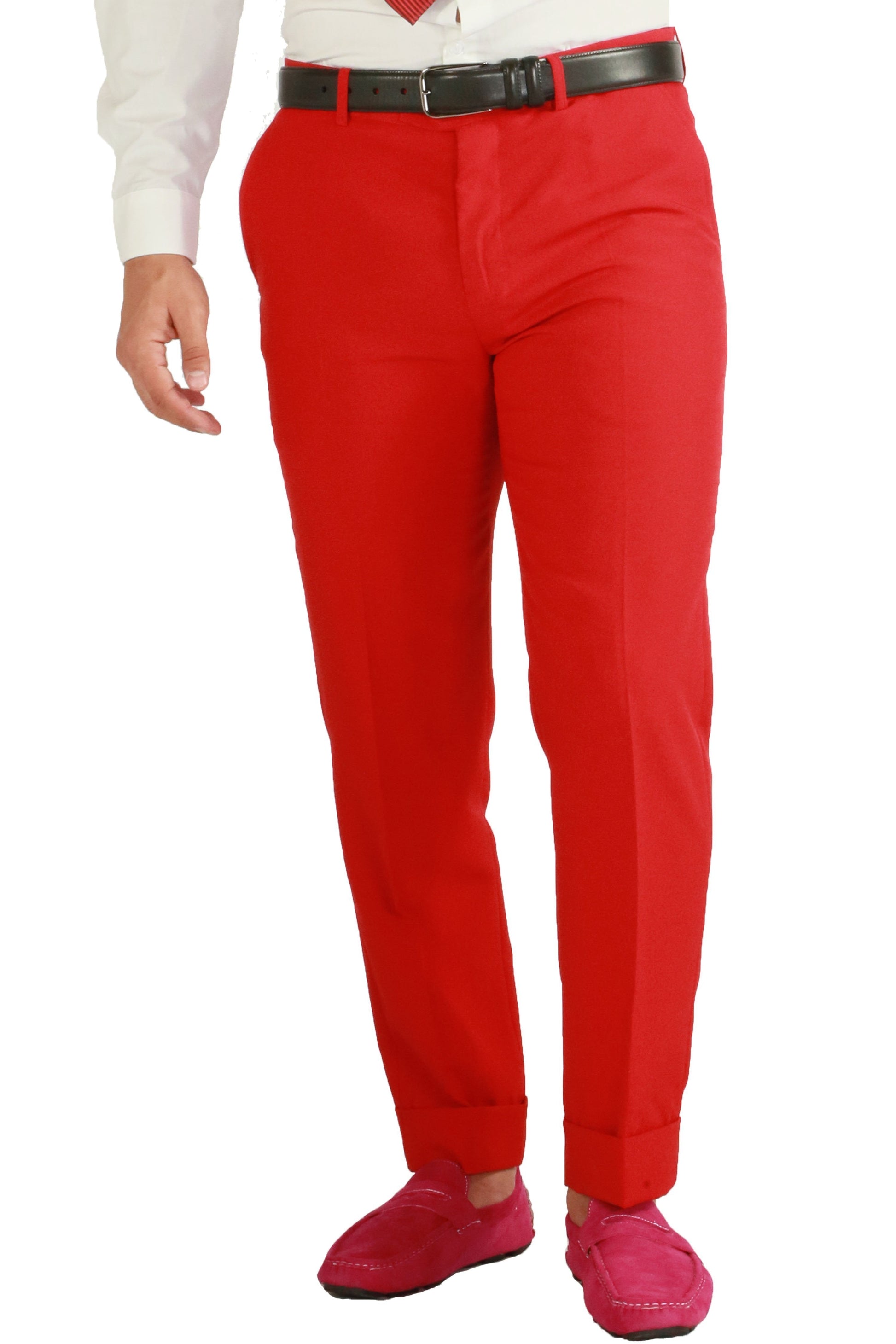 Paul Lorenzo 1969 Paul Lorenzo 1969 Red Solid Slim Fit Suit