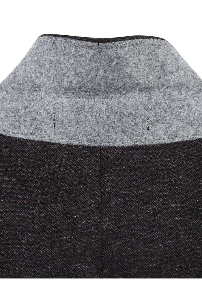 Dark Grey Textured Sports Jacket