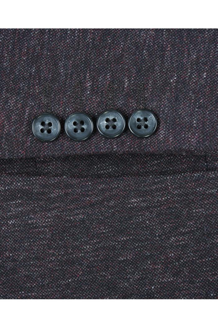 Dark Grey Textured Sports Jacket