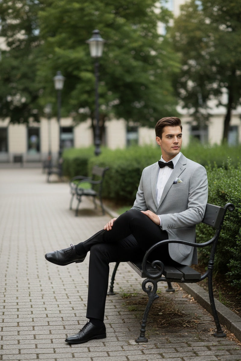 Grey Textured Sports Jacket