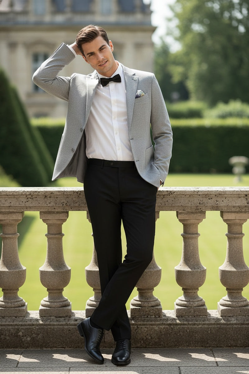 Grey Textured Sports Jacket